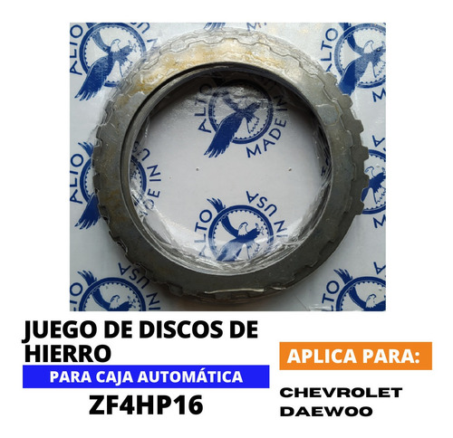 Juego Discos Hierro Zf4hp16 Chevrolet Optra / Daewoo Tacuma Foto 2