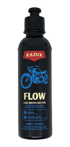 Shampoo Automotivo Neutro Lavagem De Motos Flow Razux 240ml