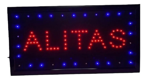 Anuncio Letrero De Led Luminoso Alitas