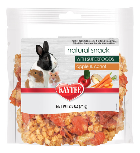 Kaytee Snack Natural Con Superalimentos Para Conejillos De I