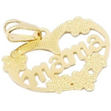 Dije De Oro 18k Laminado Para Mama Madre Corazon Mujer  