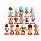 Dragon Ball Miniatura Juguete Coleccionable 7 Cm, 16 Piezas