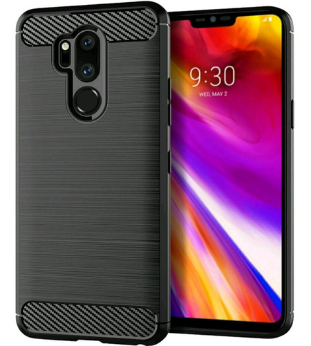 Capinha Para Celular LG G7 Thinq Anti Queda Fibra De Carbono