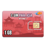 E-sim Prepago Asia Internet  Velocidad 5g