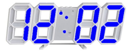 Reloj De Pared Llevado 3d, Reloj Digital De Diseño Moderno