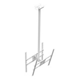 Suporte Teto 2tv 65 Vesa 600x400 120cm Giro 360 1,2m Branco