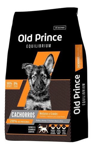 Old Prince Puppy Equilibrium Medium/large Breeds X 15 Kg 
