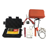 Kit Supervivencia Edc Pedernal Silbato Brujula Pinza Sierra