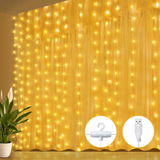 Luces De Cortina Usb Led, 600 Unidades, 6 X 3 M, 8 Modos D