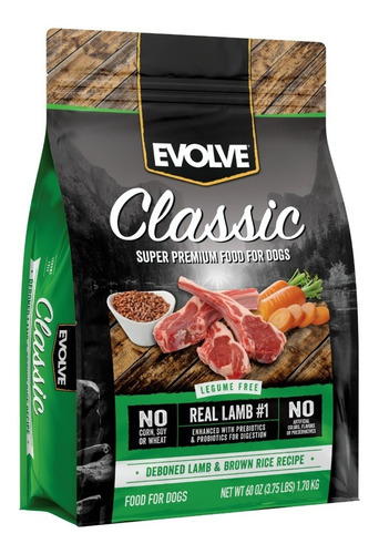 Evolve Dog Lamb & Rice 3.75 Lb