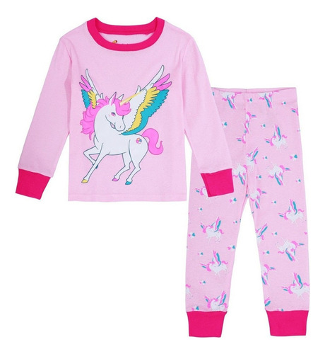 Ct Pijama Niño Chicas Unicornio Lindo Casual Moda Ropa 2