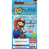 Invitación Digital Personalizada Mario Bross