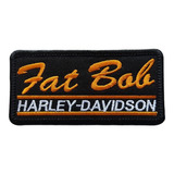 Parche Bordado Tarjetero Fat Bob, Fatbob Marcas Moto Harley 