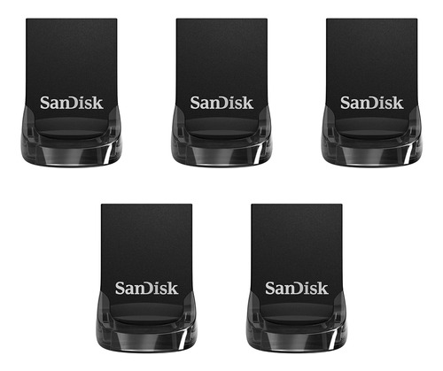 5 Pendrives De 64 Gb Sandisk Ultra Fit Usb 3.1 5x - Sdcz430-