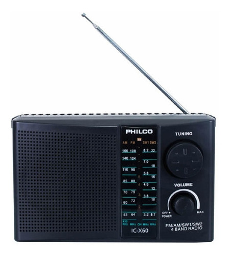 Radio Am Fm Sw1 Philco 4 Bandas 220v Icx60 / Tecnocenter