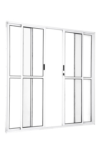 Porta Balcão/ Sacada 4 Folhas 210x180 Aluminio Branco