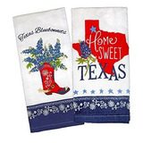 Kay Dee Designs Home Sweet Texas Bluebonnets Tea Towel And C