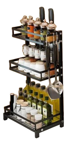 Organizador Multifuncional Rack De 3 Niveles De Acero Cocina