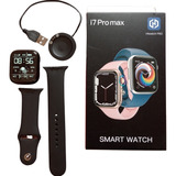 Smartwatch I7 Pro Max Iwo 14 Serie 7 Bluetooth 2022 Imediato Cor Da Caixa Preto Cor Da Pulseira Preto Cor Do Bisel Preto