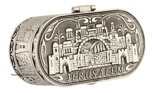 Portavelas De Viaje De Shabat Judío  Candelabro Jerusalén