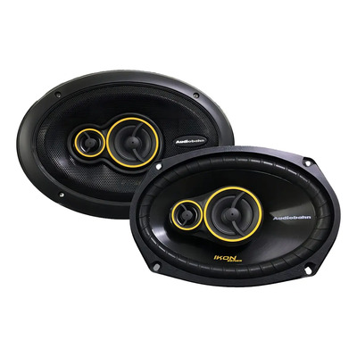 Bocinas Audiobahn 6x9 360 Watts 4 Vias Modelo Ads6950 Negro Amarillo | Meses sin interés