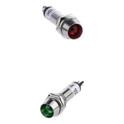 ` - 20 Piezas 24v Dc 8mm Indicador Led Piloto De Vehículos U | Meses sin interés