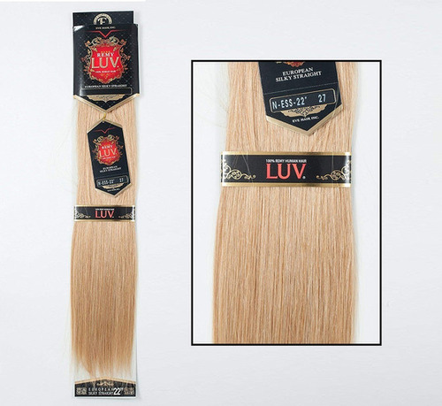 Extensión Cabello Luv Remy 100% Humano Remy 18in Luces Rubia