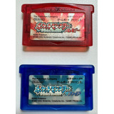 Set Pokemon Sapphire Y Ruby Gameboy Original Japonés Gba