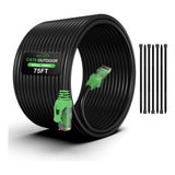 Cable Ethernet Cat6 Para Exteriores De 75 Pies, Enterrado, D