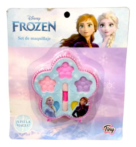 Maquillaje Infantil Frozen Disney 4 Sombras + Aplicador