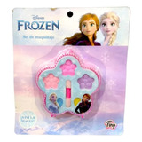 Maquillaje Infantil Frozen Disney 4 Sombras + Aplicador