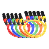 5-pack 3ft / 1m Xlr Macho A Xlr Hembra 5 Colores Micrófono