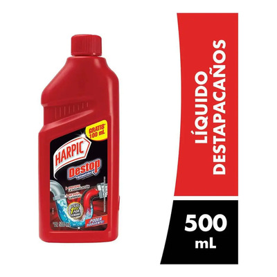 Destapacaños Destop Poder Disolvente 500ml Harpic® | MercadoLibre