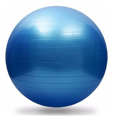 Bola De Pilates Yoga 55cm Suíça Com Bomba Encher Fitbal Azul