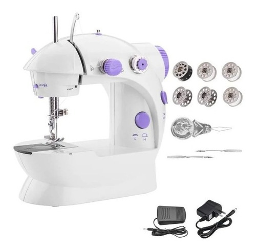 Maquina Coser Portátil Mini Con Pedal Sewing Machine 4 En 1