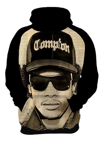 Blusa De Frio Personalizada Cantor Rapper, Eazy-e Hd 03