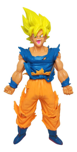 Figura Dragon Ball Z Goku Sayayin Pelo Super Amarillo 18cm