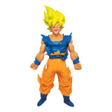 Figura Dragon Ball Z Goku Sayayin Pelo Super Amarillo 18cm