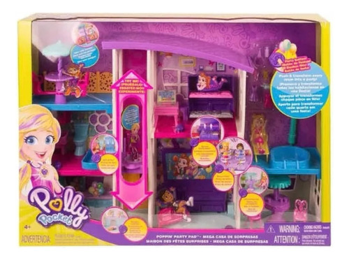 Set Polly Pocket Casa Sorpresa Centro Comercial Jet Vintage 