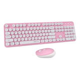 Ubotie Colorful Computer Wireless Keyboard Mouse Combos, Sin