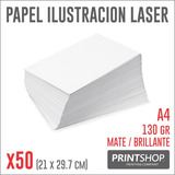 Impresiones Bajadas Laser Color A4 200g X 10 Unidades