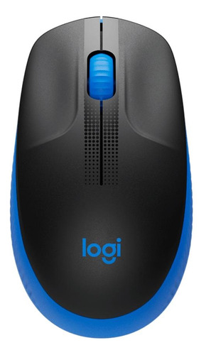 Mouse Sem Fio Logitech M190 Conexão Usb Azul 910-005903