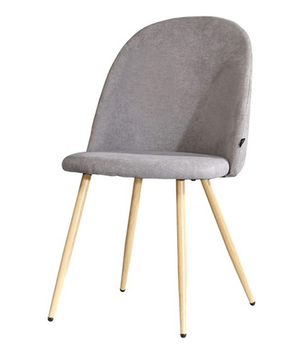 Silla Eames Tapizada X4 En Colores Con Base De Madera