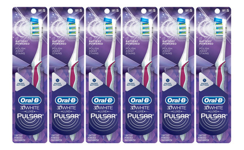Escova Dental Elétrica Oral B Pulsar 3d White - 6 Unidades