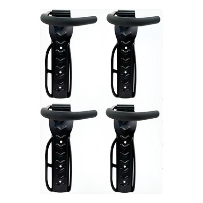 Lagom 4 Pcs Soporte De Gancho Fijo Para Colgar Bicicletas Soporte De Pared Para Bicicleta, Soportes Para Bicicletas Montados En La Pared Soporte Vertical Para Almacenamiento Negro