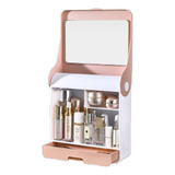 Caja Organizador De Cosméticos Maquillaje Con Espejo 