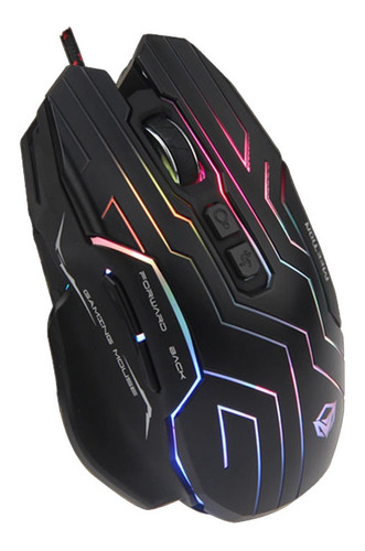 Mouse Gamer Rgb Ergonomico Con Cable Gm22 Meetion