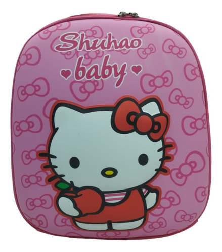 Mochila Lonchera Escolar Hello Kitty Preescolar Kinder Niña