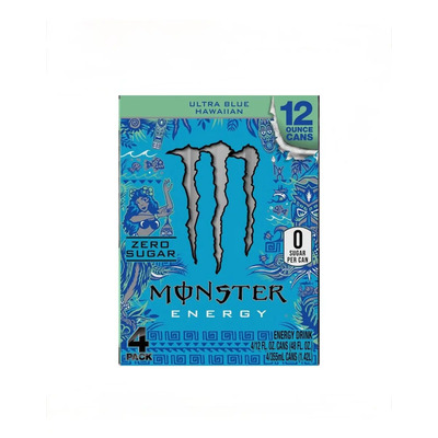 Monster Energy Zero Sugar Ultra Blue Hawaiian 4 Latas | Envío gratis