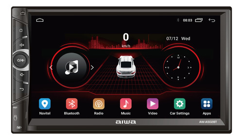 Radio Auto 2 Din Android Touch Hd De 7'' Aiwa Aw-a502bt